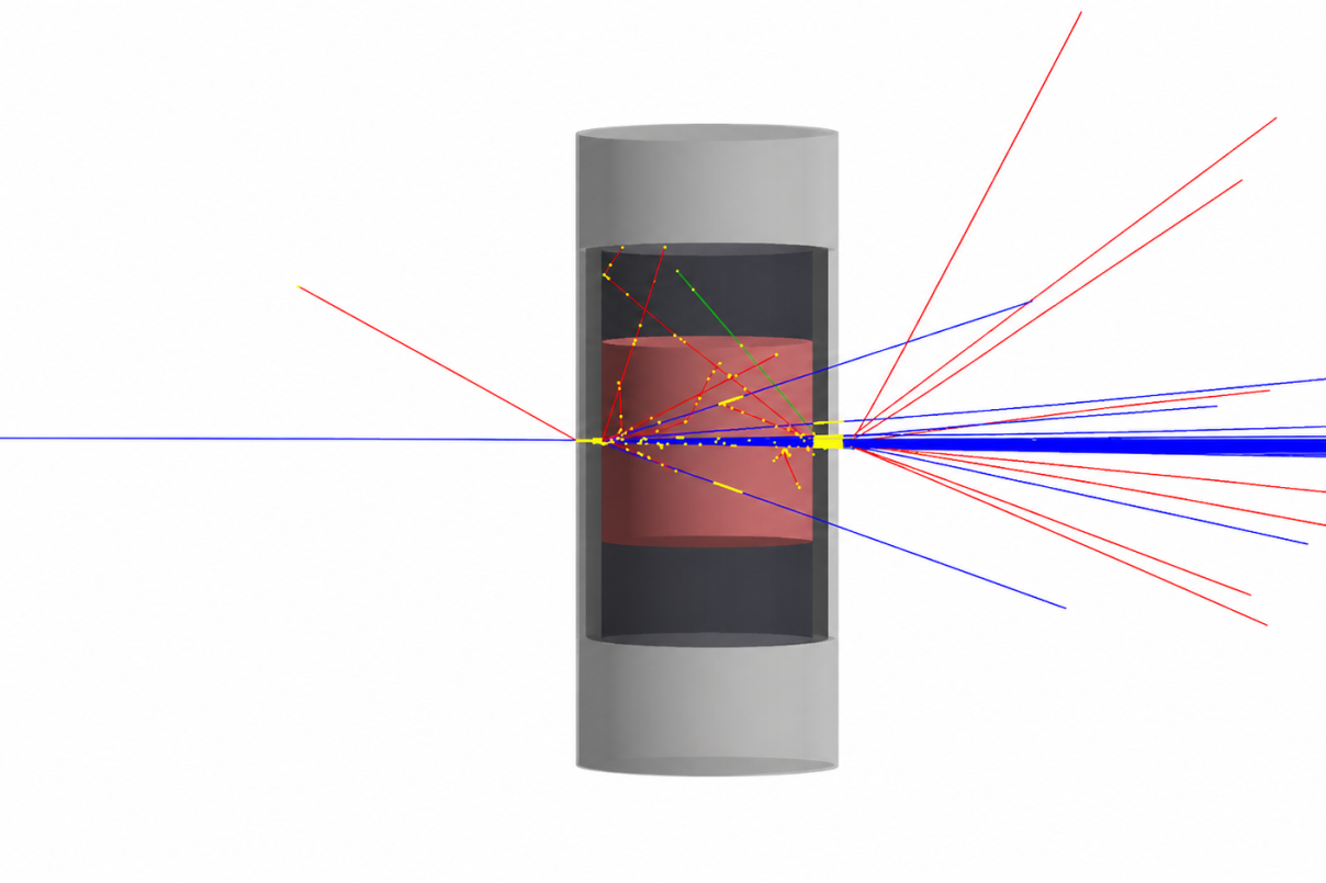 GEANT4 proton tracks